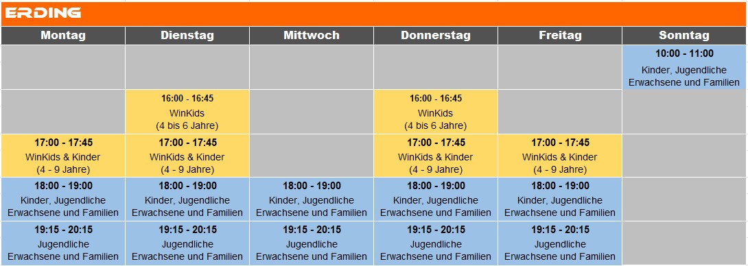 Unterrichtsplan Erding